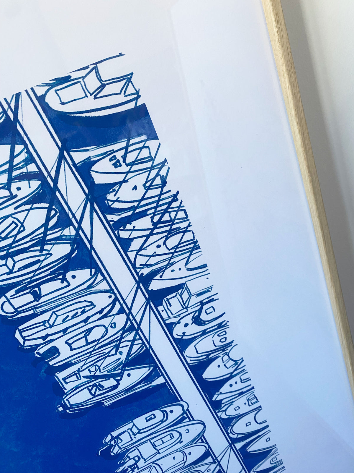 Grand Tableau - Bateau au port