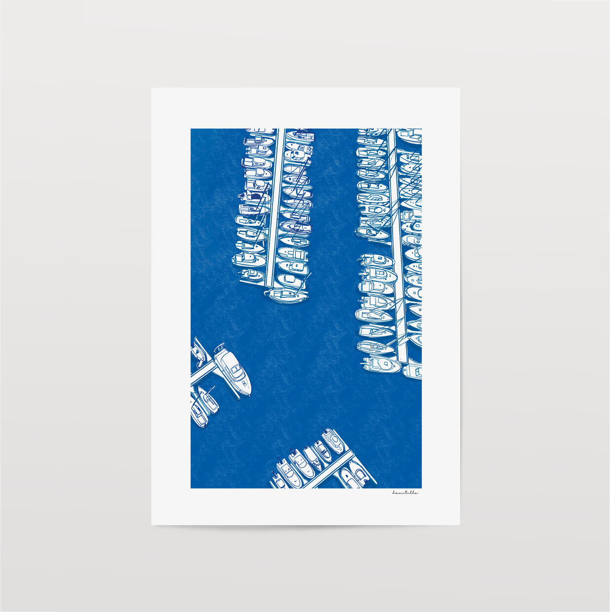 Bateaux au port - portrait