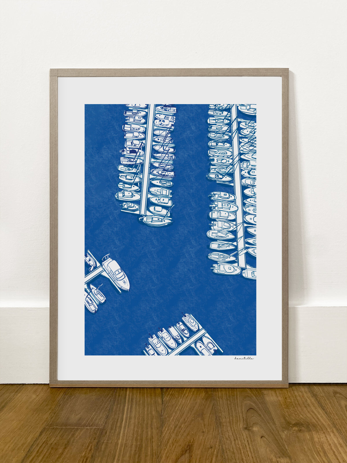 Bateaux au port - portrait