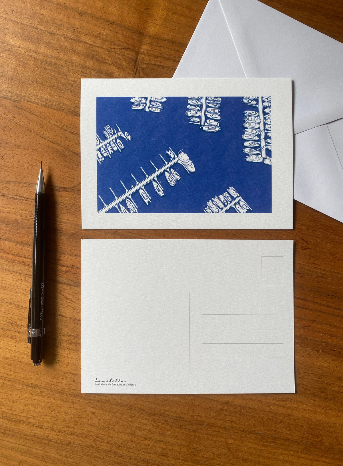 Carte postale bateaux au port