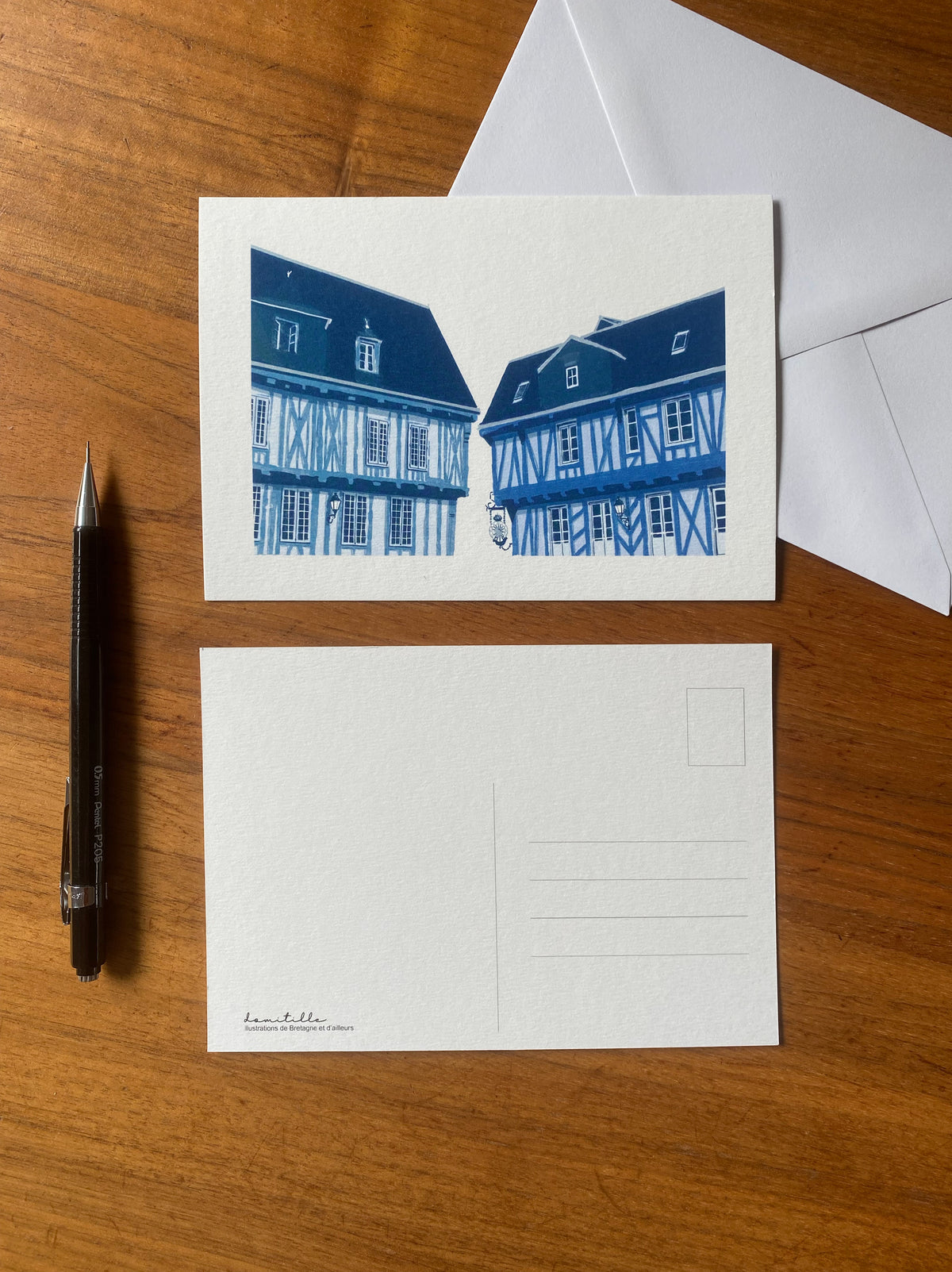 Carte postale maison colombage