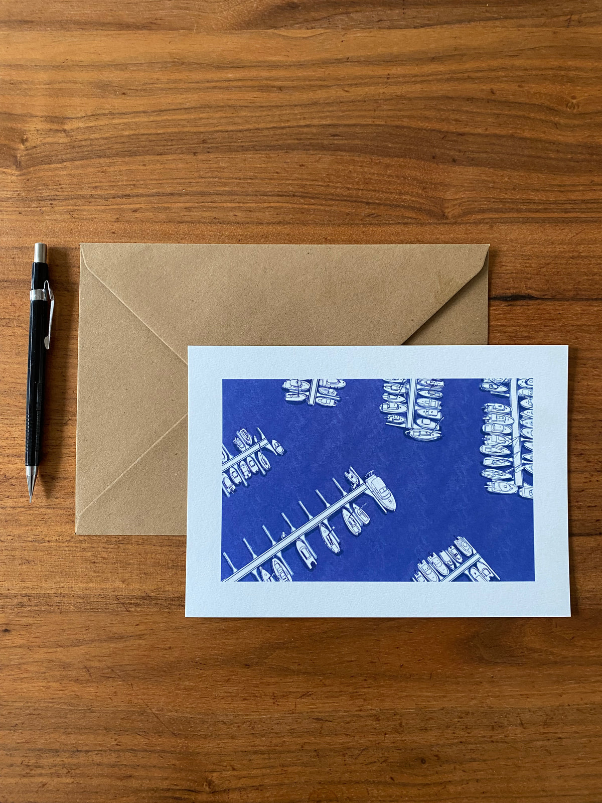 Carte postale bateaux au port